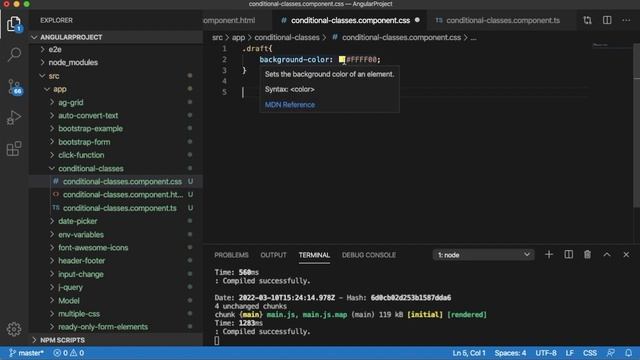 Applying Styles based on conditions - Angular Conditional Classes смотреть онлайн