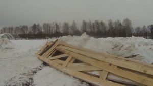 КФХ "Герефорд" - Строительство навеса для скота ч.1