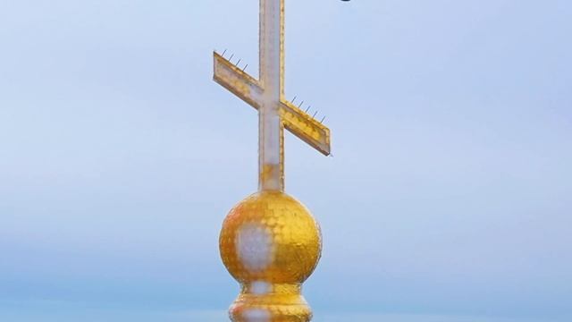 Свято-Успенский патриарший мужской монастырь. Город Одесса. Необычные ракурсы. Видео с дрона. смотреть онлайн