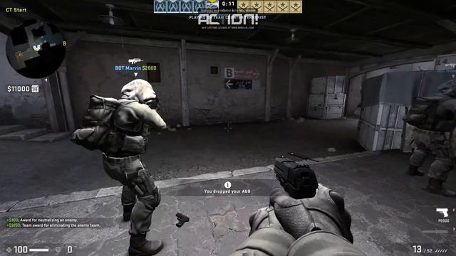 ИГРАЕМ В CS.GO С БОТАМИ ССЫЛКА НА СКАЧКУ смотреть онлайн