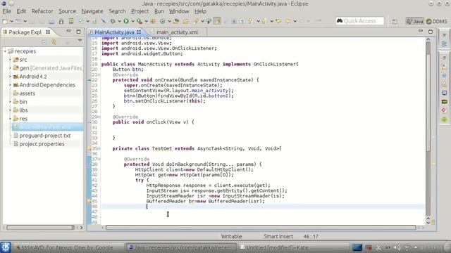 Андроид Урок 34 - Компоненти – HTTP GET заявки смотреть онлайн