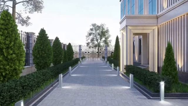 Экстерьер дизайн Банка в Ташкенте. смотреть онлайн