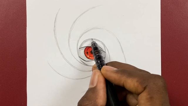Easy to draw | how to draw obito’s eye step-by-step | NARUTO ARTS смотреть онлайн
