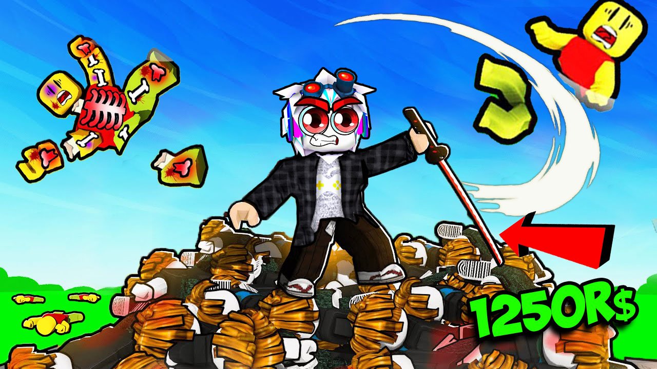 КУПИЛ КАТАНУ МАКСИМАЛЬНОГО УРОВНЯ И ПРОКАЧАЛ ВСЕХ ИГРОКОВ! ROBLOX Katana Strike Simulator смотреть онлайн