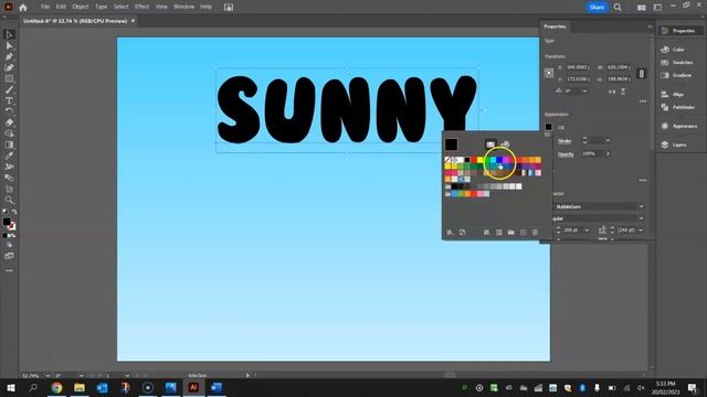 Balloon Text Effect - Adobe Illustrator Tutorial смотреть онлайн
