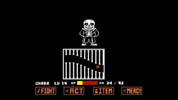 Undertale Sans boss fight (Bad Time Simulator)