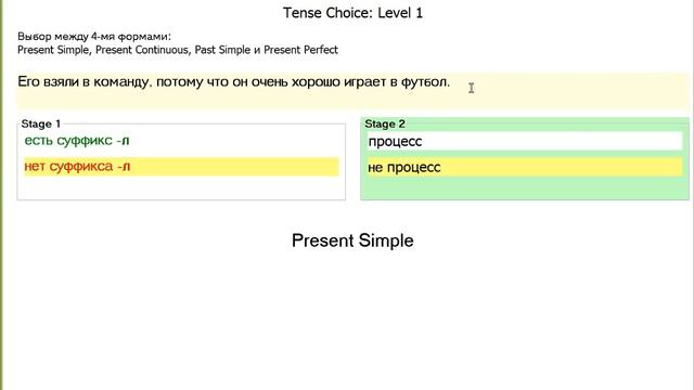 Катя К. Запись урока - Времена Английского Глагола - Уровень 1 смотреть онлайн