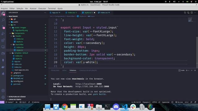 React JS - Desafio - Criação de FrontEnd com Typescript, Styled Components - API Spotify - #PART-0 смотреть онлайн