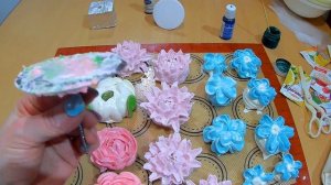 АБРИКОСОВЫЕ цветы/ Рецепт домашнего зефира / ЦВЕТЫ из ЗЕФИРА/ Букет ЗЕФИРНЫХ цветов / Olya konditer