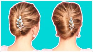 Быстрая и Красивая Прическа - Ракушка Своими Руками. Прическа на работу , в офис