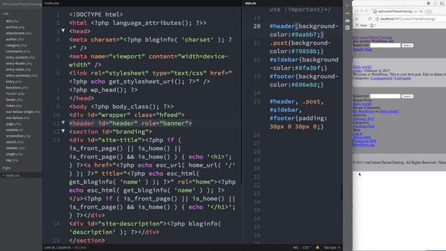 WordPress Tutorial 2. Theme Development: Intro To Posts Home Page And Files смотреть онлайн