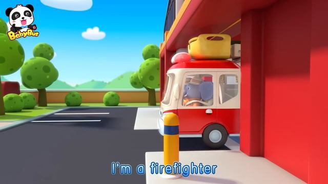 Elephant Firefighter Rescue Team | Nursery Rhymes | Kids Songs | Kids Role Play | BabyBus смотреть онлайн