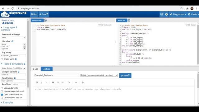 VHDL PROGRAMMING LOGIC DESIGN IN EDA PLAYGROUND смотреть онлайн