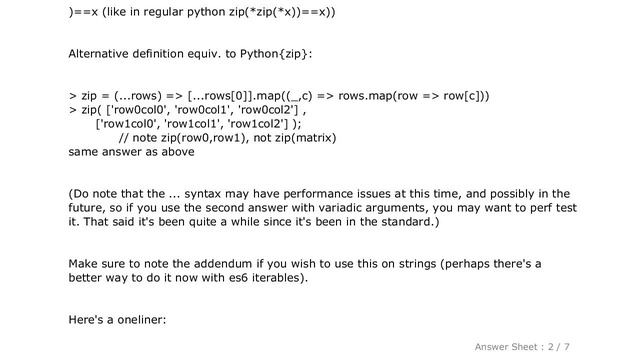 PYTHON : Javascript equivalent of Python's zip function смотреть онлайн