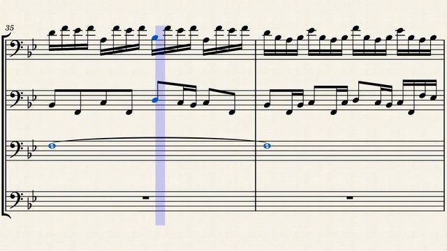 Little_Fuge_in_G_minor ~Bassoon 4 ver.~ by J.S. Bach смотреть онлайн