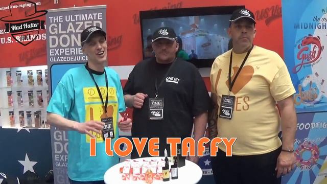 LIVE E-JUICE REVIEW - THE VAPER EXPO UK 2016 - I LOVE TAFFY (MAD HATTER JUICE) смотреть онлайн