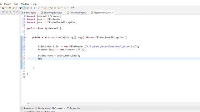 Java (Eclipse) using FileReader class and outputting on console using System.out.printf смотреть онлайн