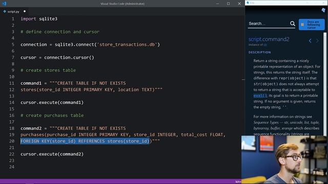 Sqlite 3 Python Tutorial in 5 minutes - Creating Database, Tables and Querying [2020] смотреть онлайн