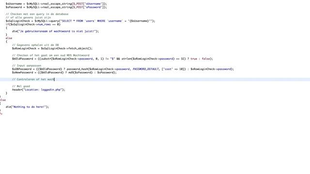 #2 PHP Login met password encryptie (converteren van MD5) [Nederlands/Dutch] (Deel 2/3) смотреть онлайн