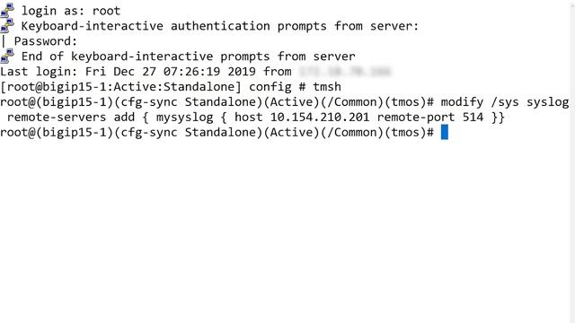 Adding a remote syslog server смотреть онлайн