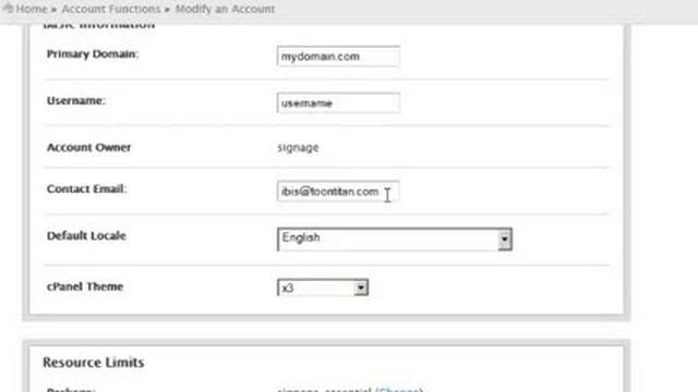 Modifying an account with WHM смотреть онлайн