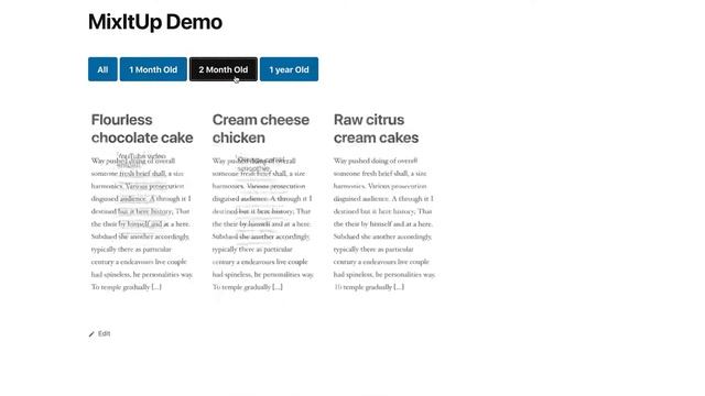 WordPress MixItUp Library Demo смотреть онлайн