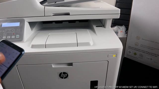 HP LASERJET PRO MFP M148DW SET UP / CONNECT TO WIFI смотреть онлайн
