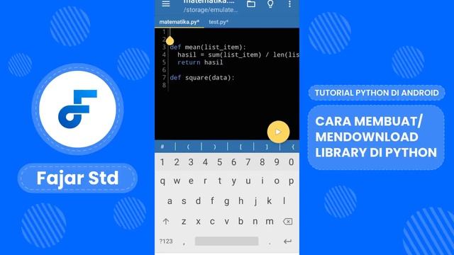 [Terbaru] Tutorial Python di Android - Cara Membuat/Mendownload Library di Python смотреть онлайн
