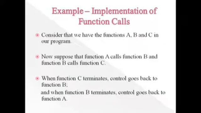 Stack  Function Call