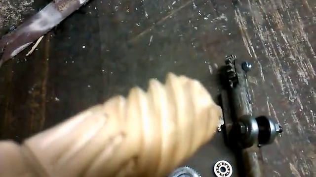 Самодельная накатка по дереву из шестерни 3ч.(крупный зуб) смотреть онлайн