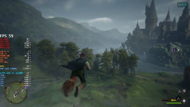 Hogwarts Legacy - i3 12100F Rx 6600 Stock High Settings FSR 2.0 смотреть онлайн
