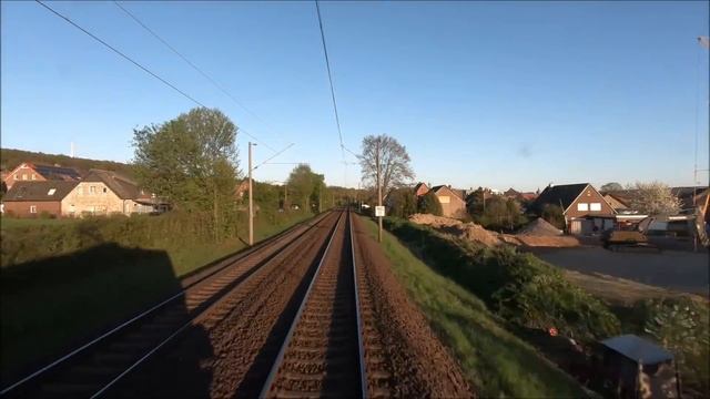 Führerstandsmitfahrt / Cabview BR 145 Salzbergen - Rheine - Osnabrück