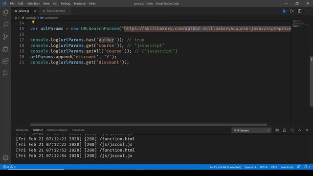 JavaScript - Learn how to parse query-string parameters with ease смотреть онлайн