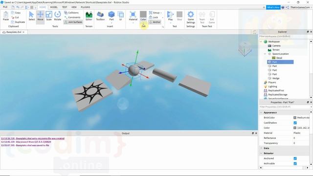 #Roblox программирование Урок 2_7 Раскраска объектов - онлайн уроки по программированию для детей смотреть онлайн