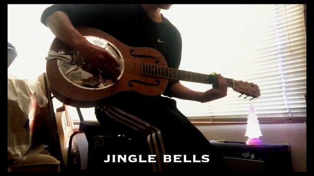 「jingle bells」delta express triolian resonator guitar slide guitar смотреть онлайн