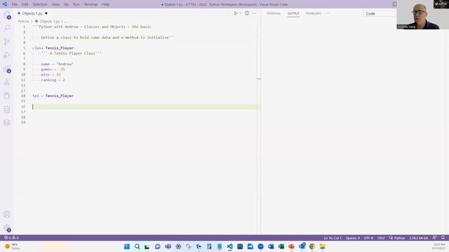 Python - Classes and Objects - Creating a simple Object смотреть онлайн