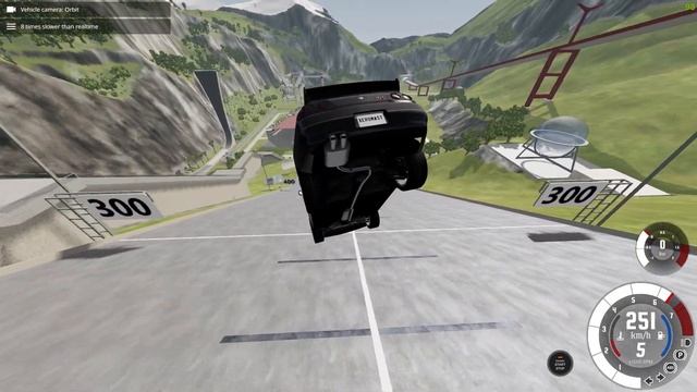 BeamNG drive Nissan Skyline R33 GTR Car Crash смотреть онлайн