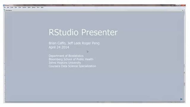 3 7 RStudio Presenter 1 Introduction and getting started 4 59 смотреть онлайн