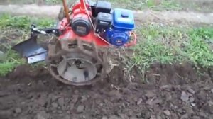 МОТОБЛОК АГАТ ВСПАШКА НА САМОДЕЛЬНЫХ ГРУНТОЗАЦЕПАХ