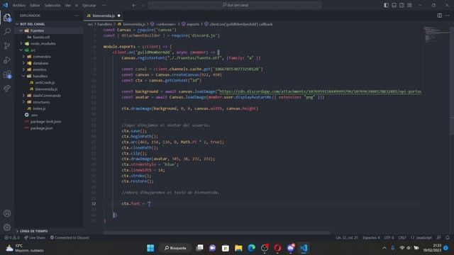 Sistema de Bienvenidas con Imagen Discord.js V14 смотреть онлайн