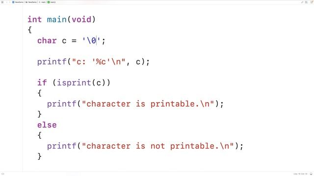 isprint() Function | C Programming Tutorial смотреть онлайн