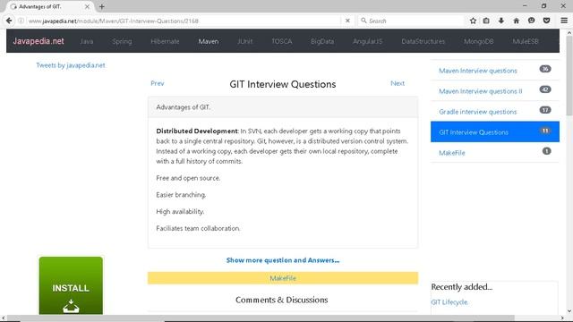 Advantages of GIT.
| javapedia.net смотреть онлайн
