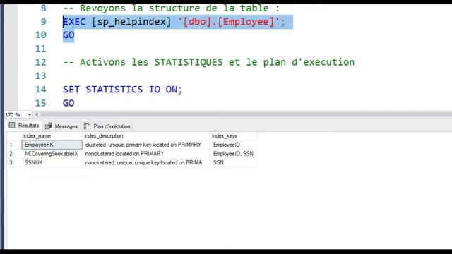 SQL Server cours index :Apprenez à découvrir l' index couvrant sur SQL Server ! (exemple simple) смотреть онлайн