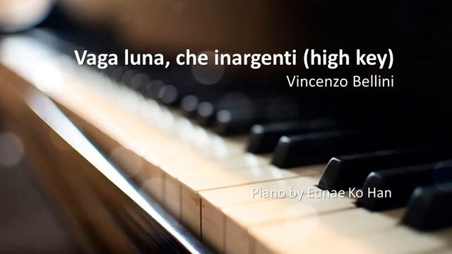 Vaga lune, che inargenti (high key) - Vincenzo Bellini (Piano Accompaniment) смотреть онлайн