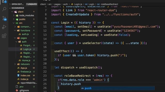 lecture 32 - role based react routing hindi смотреть онлайн