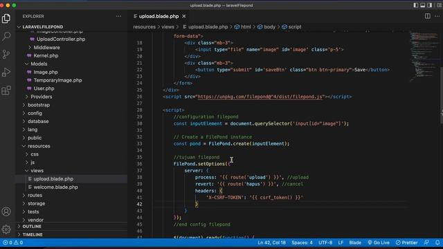 How to Upload File with Filepond in Laravel 9 смотреть онлайн
