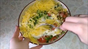 Постный завтрак, сложил все и на сковороду!