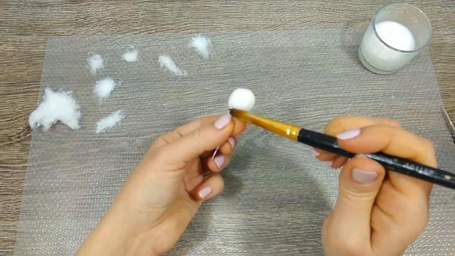 ПЯТАЧОК из ВАТЫ своими руками. ПОРОСЕНОК. Елочная игрушка. PIGLET. PIG. DIY.