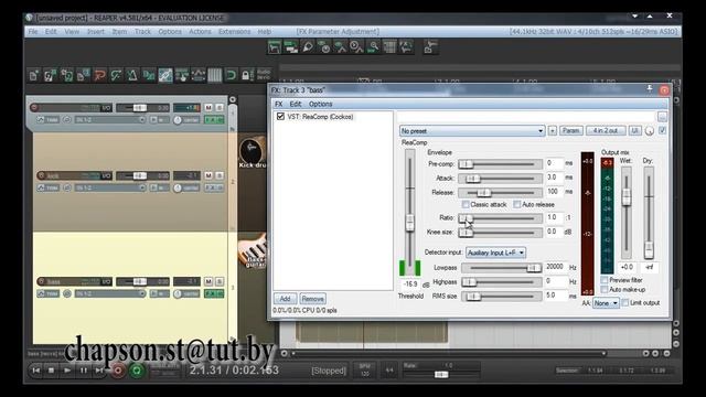 Изучаем программу Reaper - сайдчейн(sidechain) в Рипере смотреть онлайн
