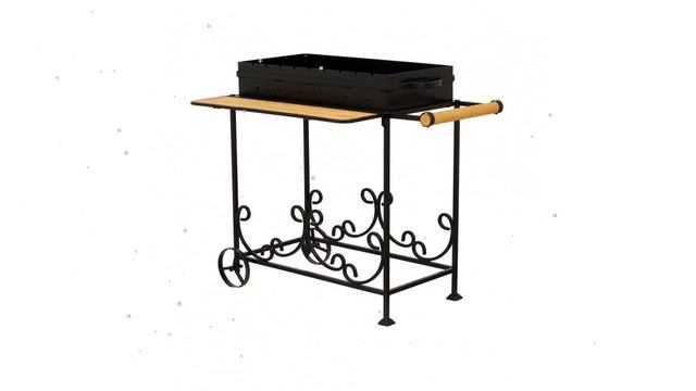 Мангал садовый МС-3, сталь 2мм (DOORZ), на колесах обзор МС-3 2мм. производитель МПП Дорз (Россия) смотреть онлайн